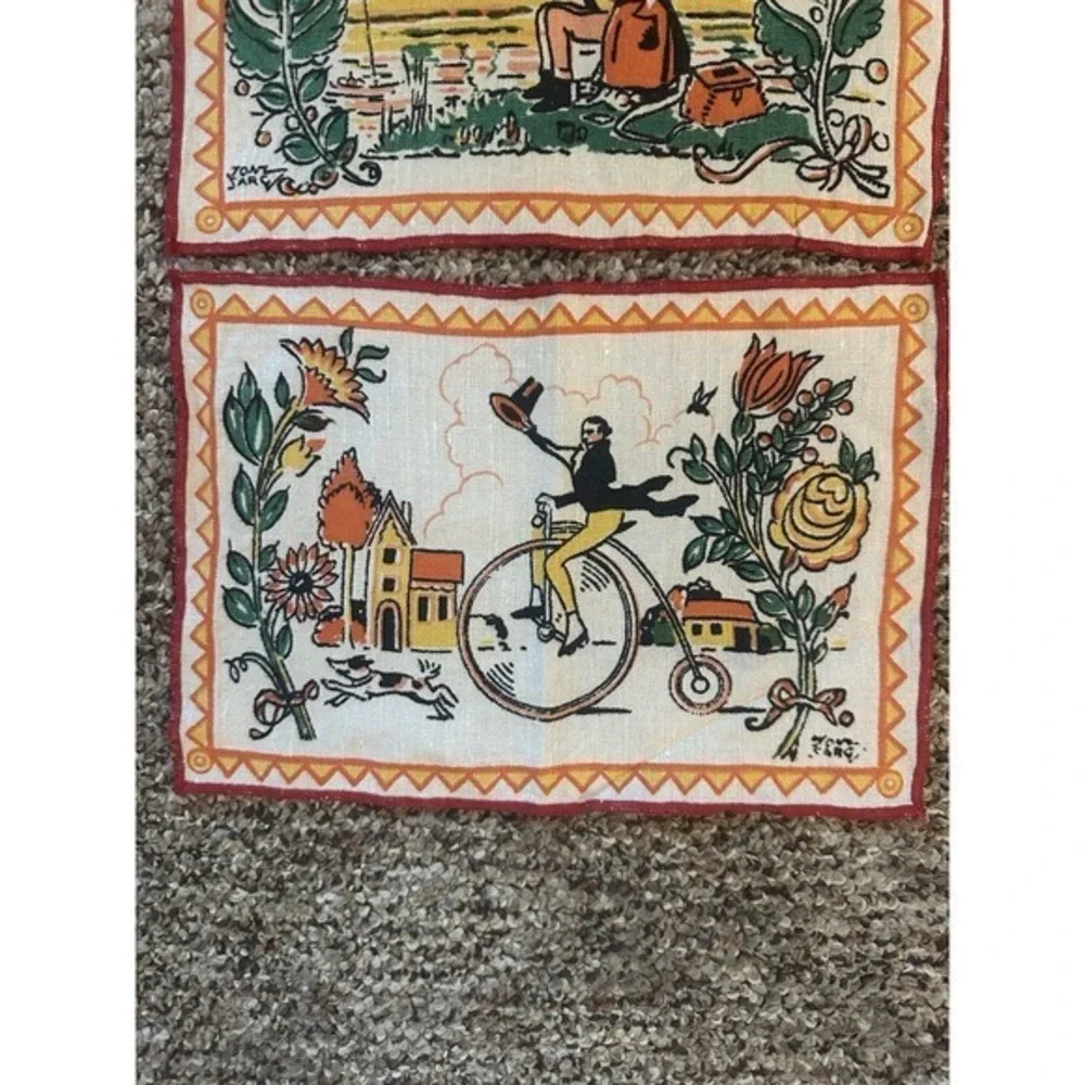 Tony Sarg Cocktail Napkin set Of 3.‎ Rare